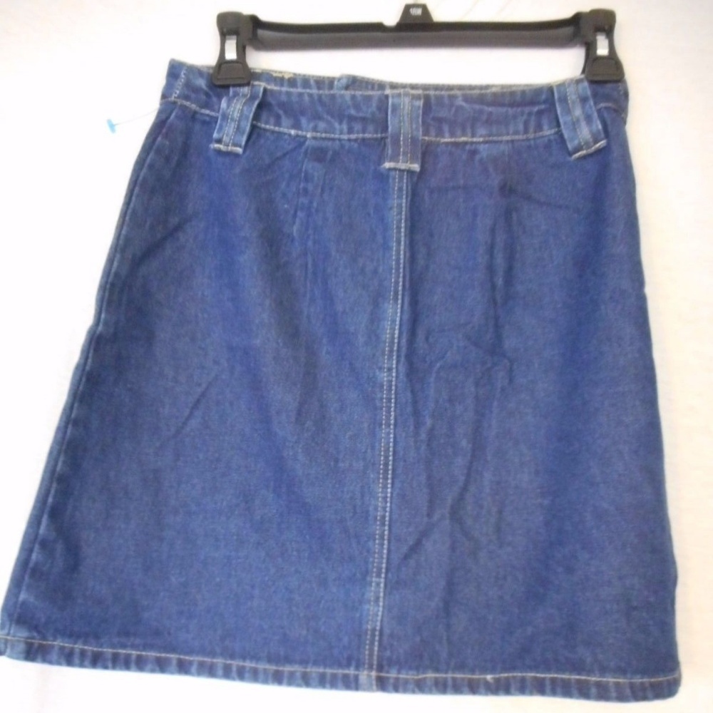 Size 5/6 100% Cotton Blue Denim Skirt no pockets - Picture 5 of 5